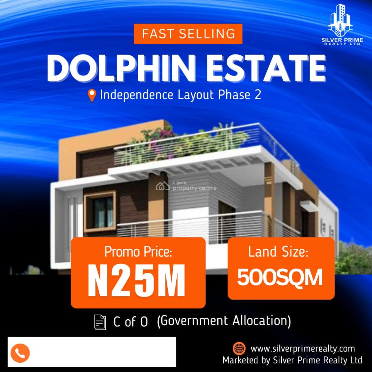 Estate Land, Dolphin Estate Independence Layout Phase 2, Enugu, Enugu, Mixed-use Land for Sale