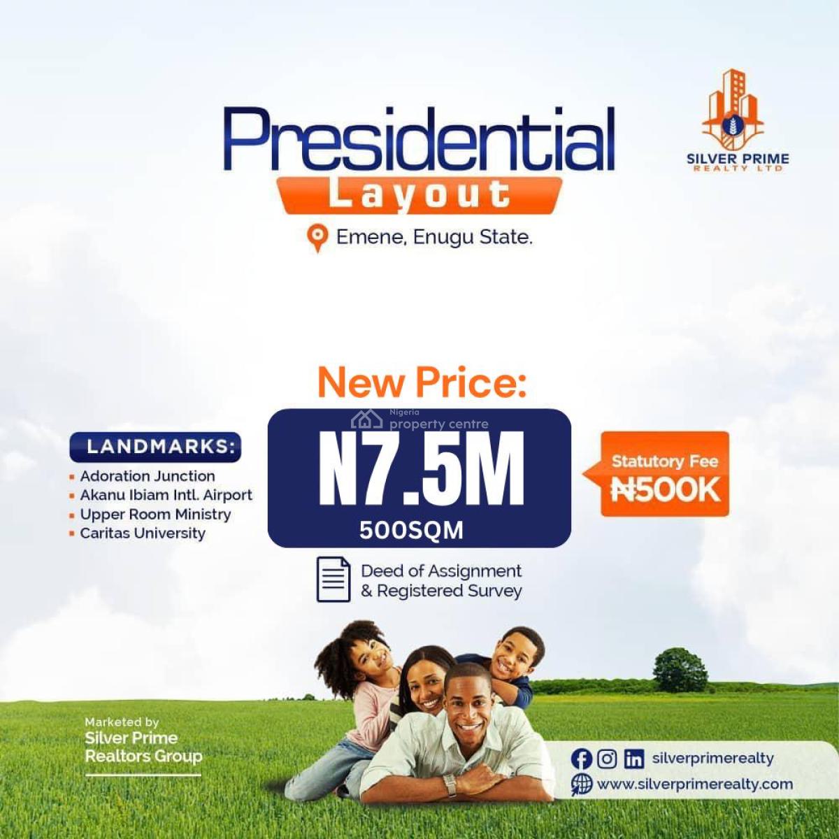 Presidential Layout, Nkwubor, Emene, Enugu, Enugu, Mixed-use Land for Sale