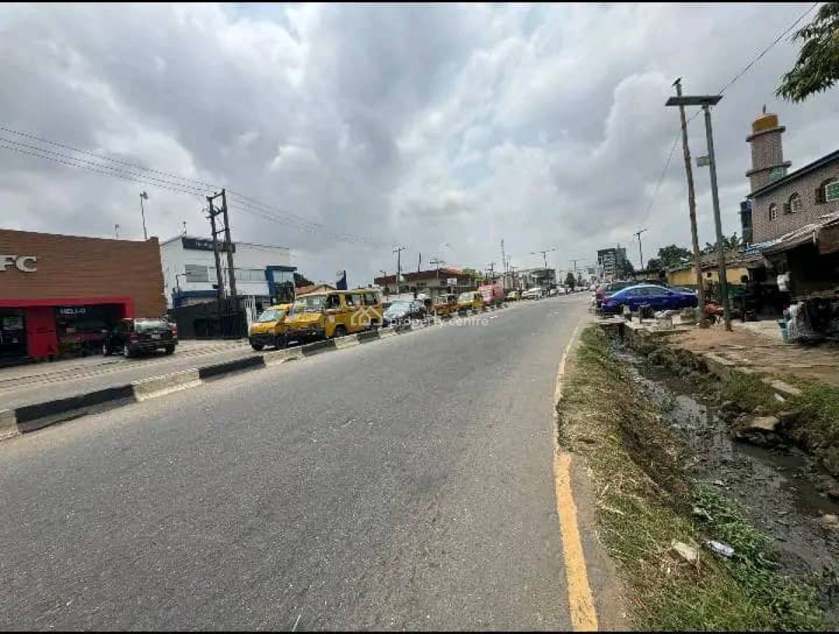 Land Measuring 681sqm( 812.85square Yards) with a Bungalow, Directly on Ijaye- Ogba Road, Off Wemco Rd, Ikeja - Lagos State, Ogba, Ikeja, Lagos, Commercial Property for Sale