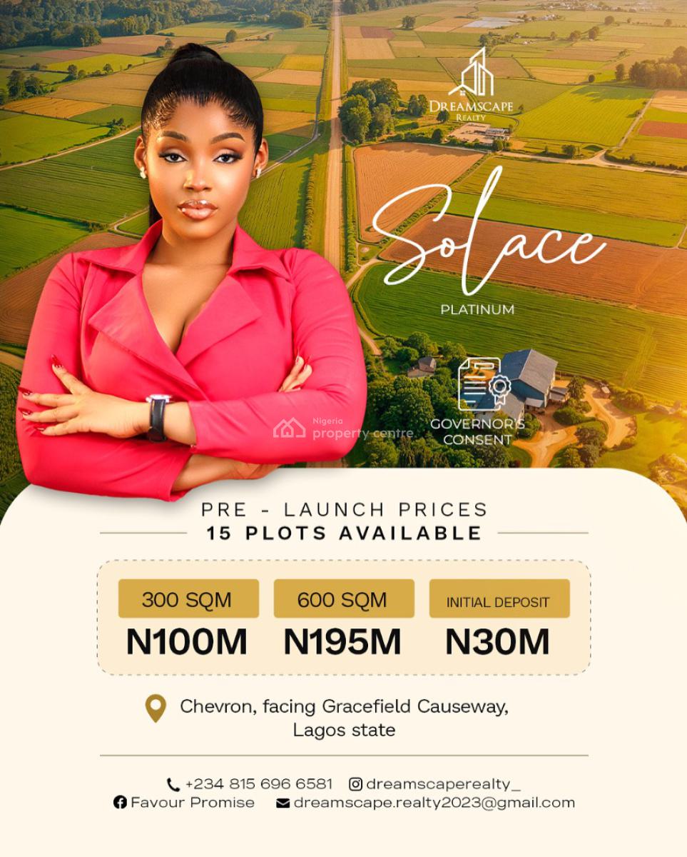 Solace Platinum -- Premium Luxury Plots, Chevron, Lekki, Lagos, Residential Land for Sale
