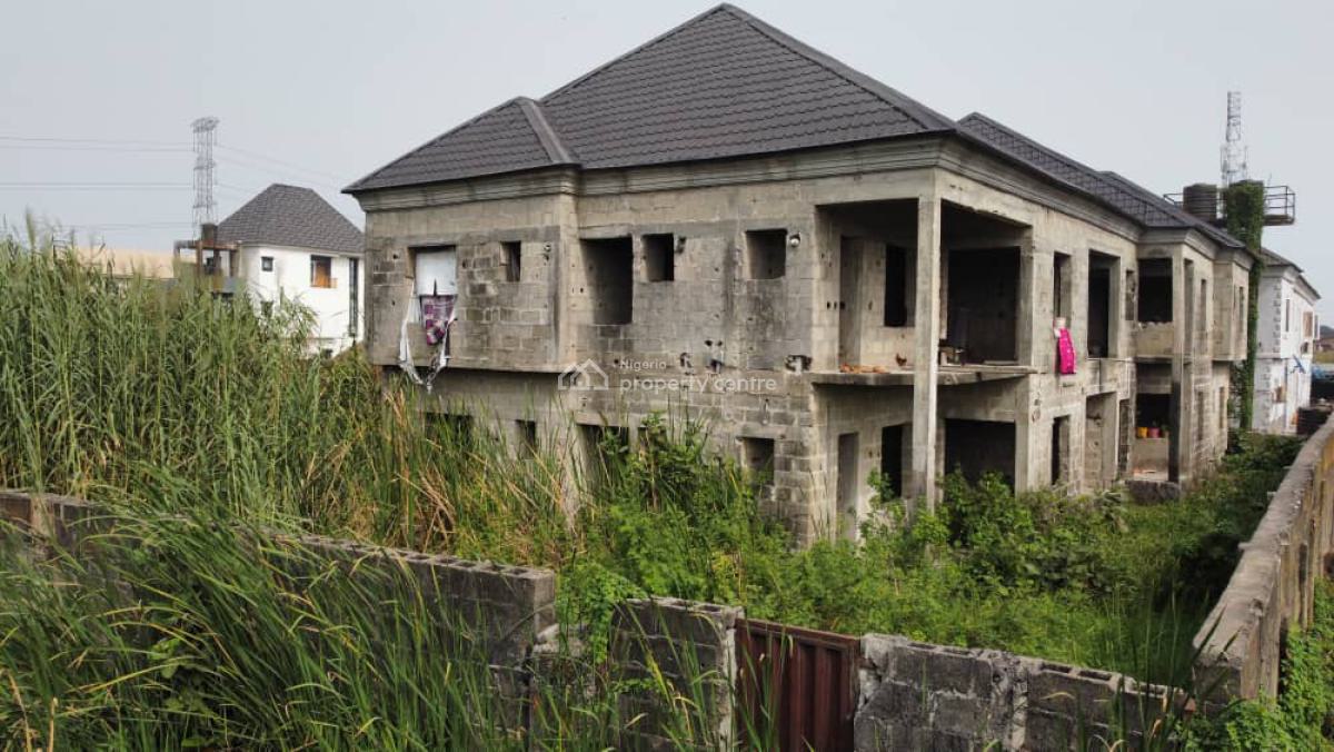 Uncompleted Building: 4 Units of 2 Bedrooms-ensuite and 2 Units, Ajah, Lagos, House for Sale