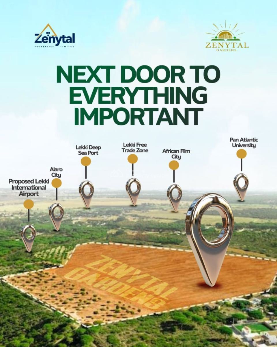 Zenytal Gardens  Luxury Plots Beside Lekki Avana 2, Zenytal Gardens, Eleranigbe, Ibeju Lekki, Lagos, Land for Sale