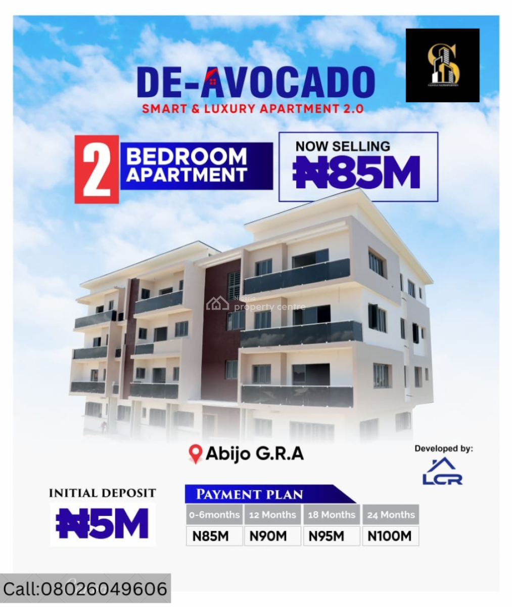 2 Bedroom Apartment, Abijo Inside Chois Garden Estate, Abijo, Lekki, Lagos, Block of Flats for Sale
