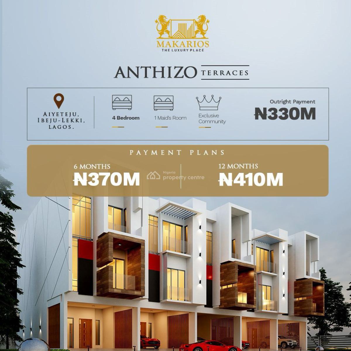 300 Sqm Lauxry in Makarious Water Display Estate, Makarious Wealthy Place Lekki Epe Expressway Awoyaya Ibeju Lekki Lagos, Aiyeteju Town, Ibeju Lekki, Lagos, Mixed-use Land for Sale