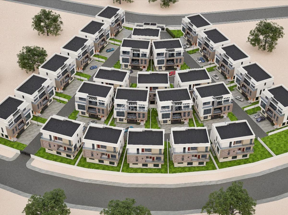 Shell Finished Detached 5 Bedroom with Bq, Guzape District, Abuja, Detached Duplex for Sale