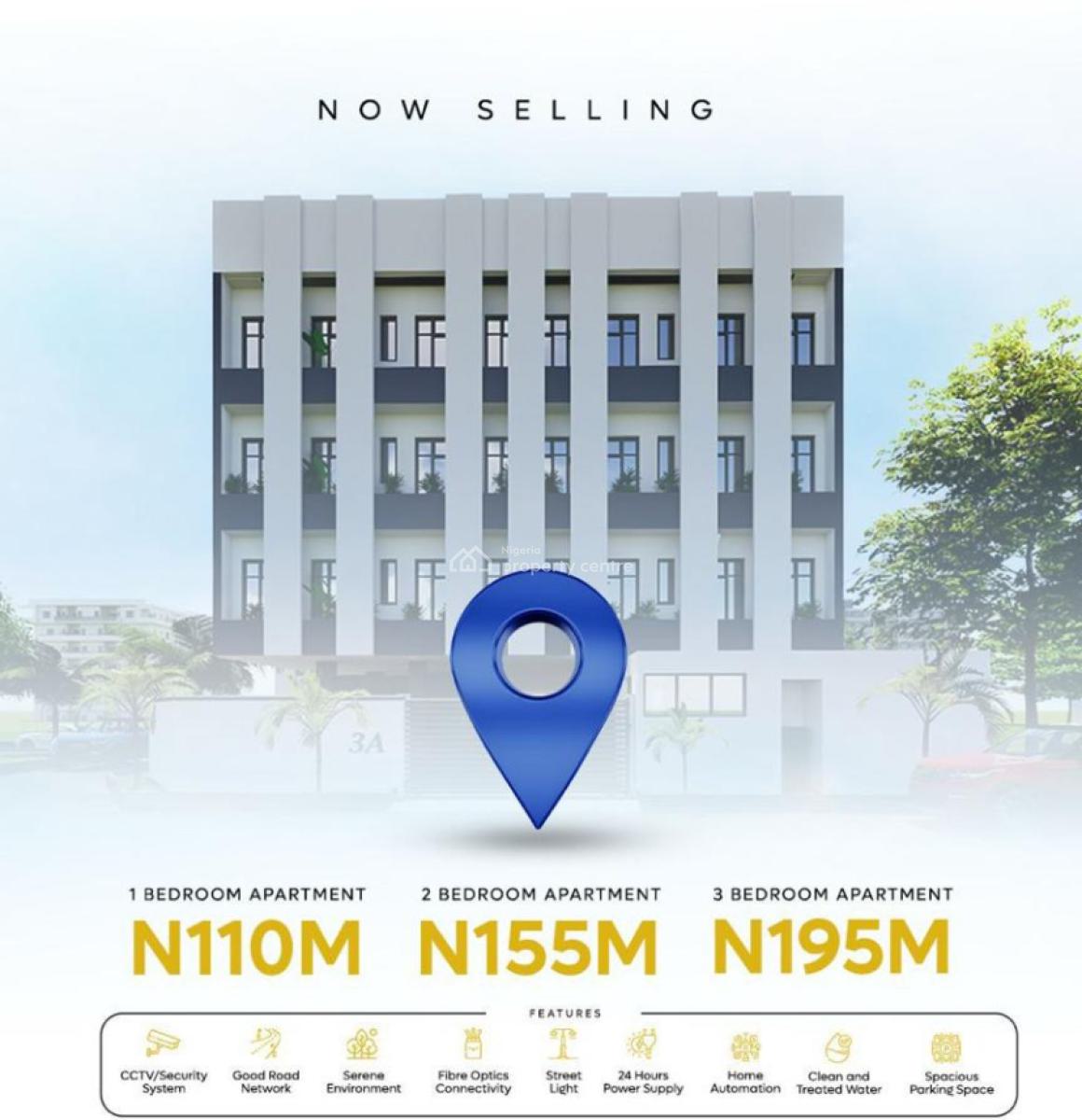 1 Bedroom Apartment, Ilasan, Ikate Elegushi, Lekki, Lagos, Flat / Apartment for Sale