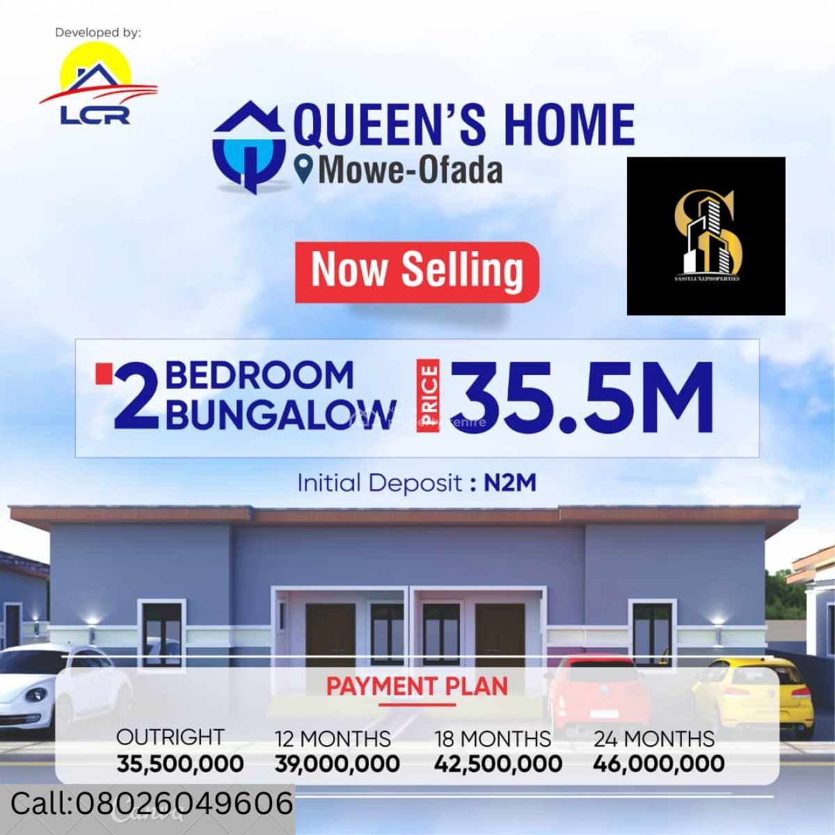 2 Bedroom Bungalow, Mowe Ofada,ogun State, Mowe Ofada, Ogun, Detached Bungalow for Sale