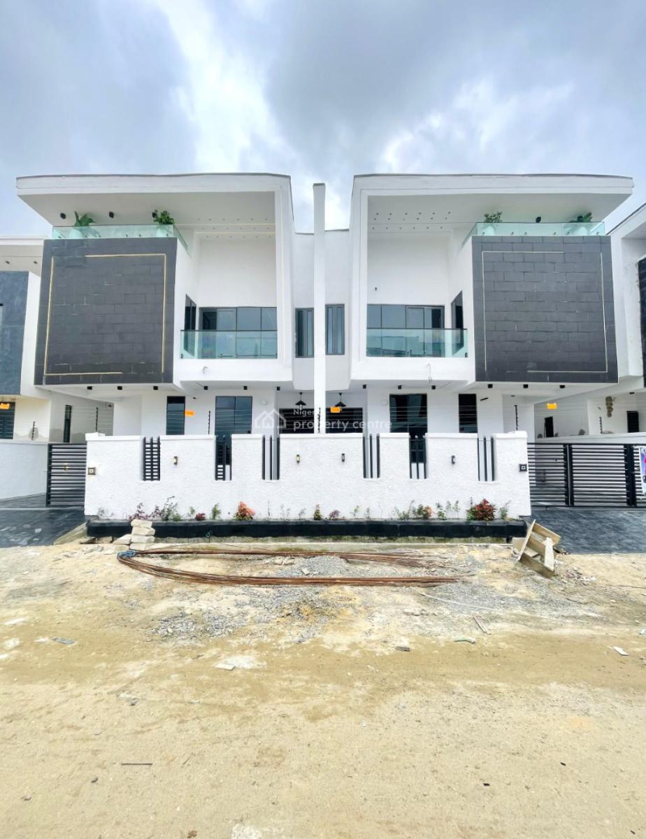 Exquisitely Detailed 4 Bedroom Semi-detached Duplex with Bq, Ajah, Lagos, Detached Duplex for Sale