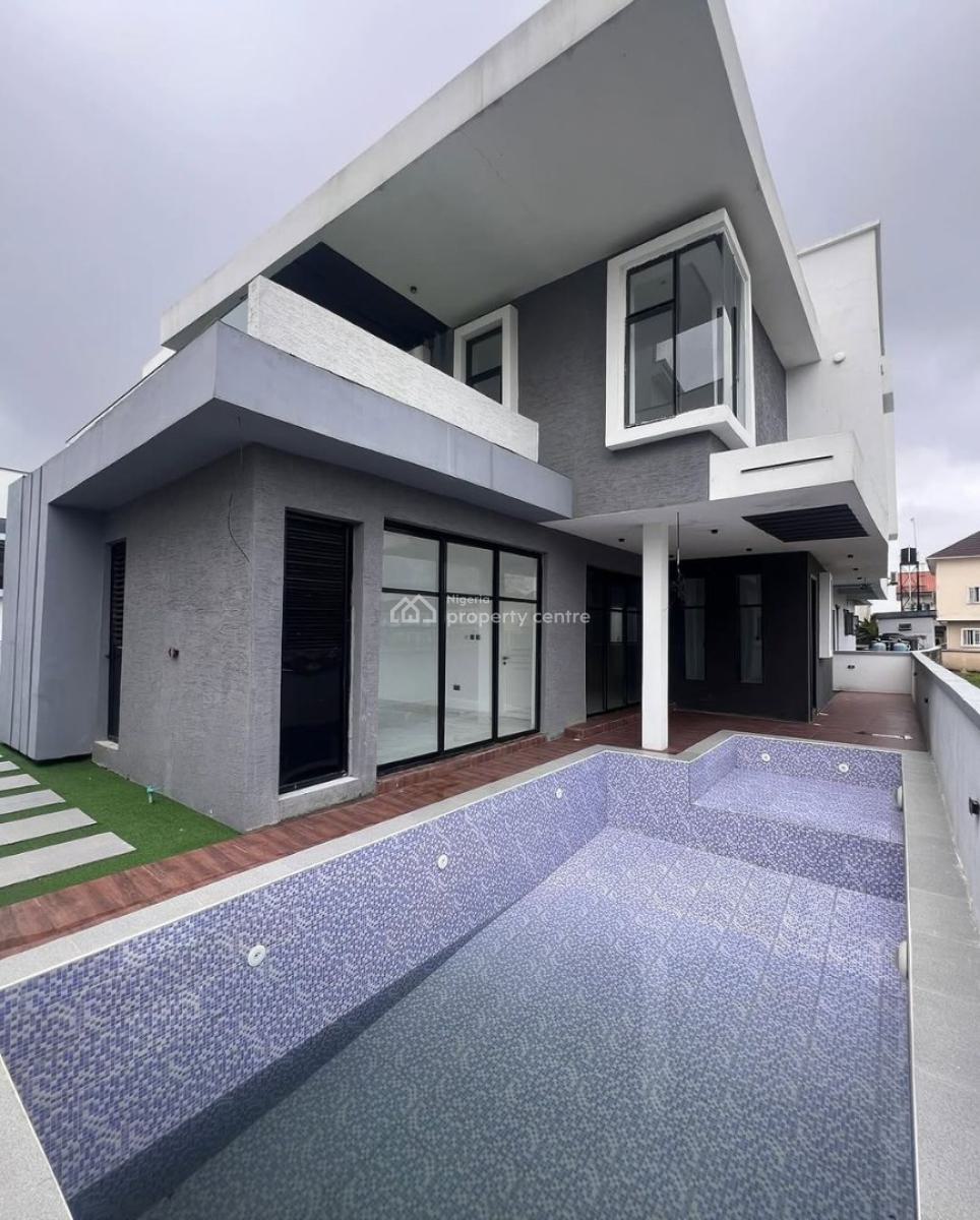 5 Bedroom Detached Duplex on 3 Floors with Pool, Bq & Cinema, Lakeview Park 2 Estate, Orchid Road, Lekki, Lagos, Detached Duplex for Sale