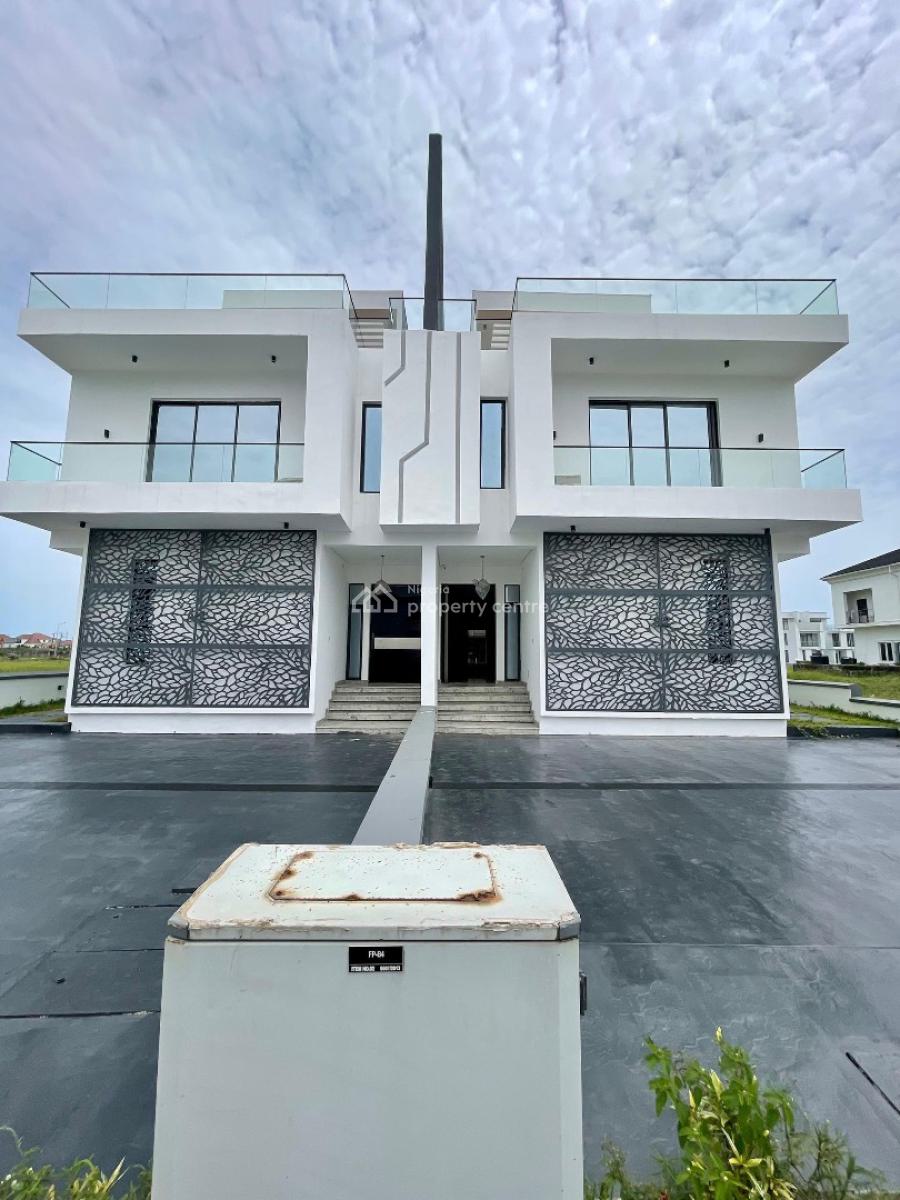 Beautifully Carved Luxury 5 Bedroom Semi-detached Duplex with  Cinema, Swimming Pools, Cowrie Creek Estate, Ikate, Lekki, Lagos, Semi-detached Duplex for Sale