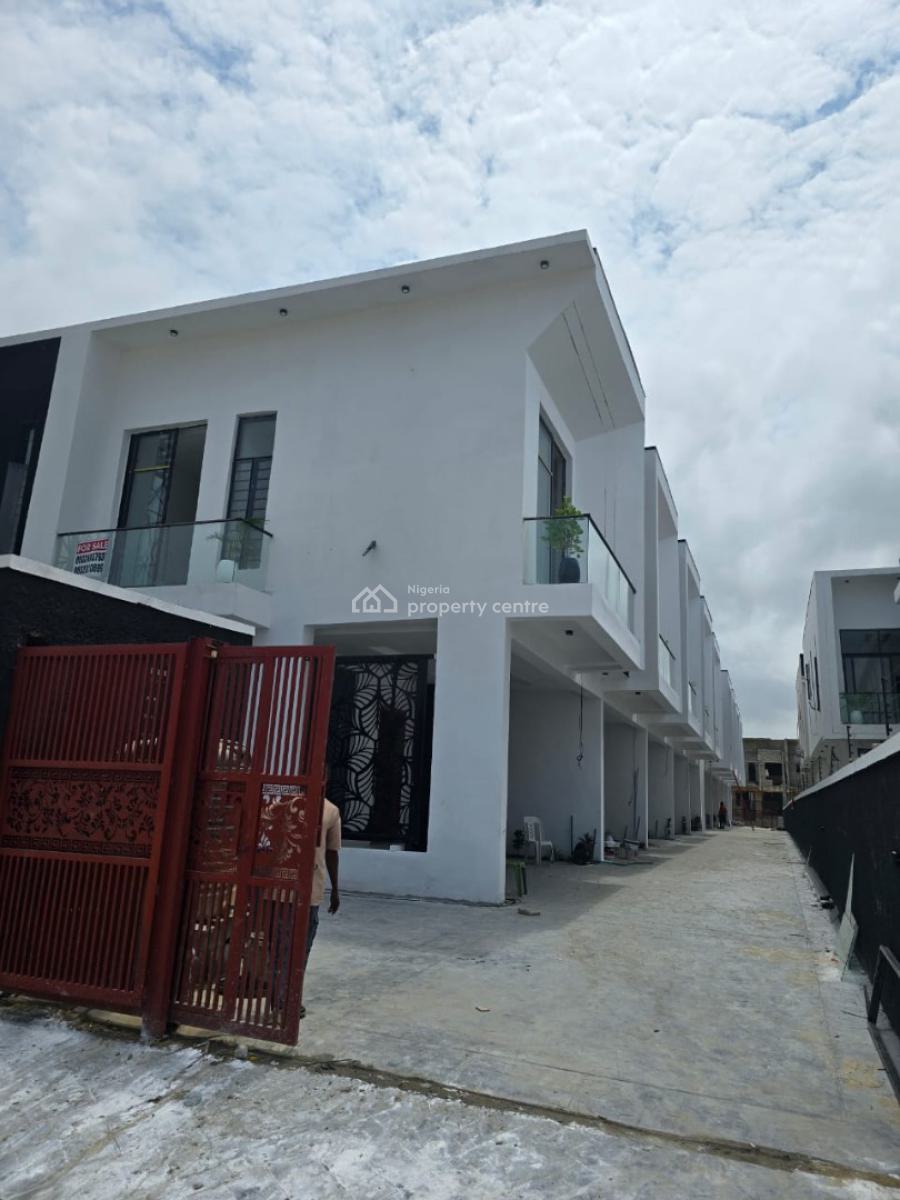 4 Bedroom Terrace with Bq - Governors Consent, Ikota Gra Extension, Ikota, Lekki, Lagos, Terraced Duplex for Sale