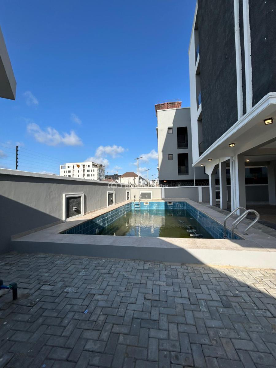 Newly Built 2 Bedroom Flat with Fitted Kitchen and Swimming Pool, Ikate, Lekki, Lagos, Flat / Apartment for Rent