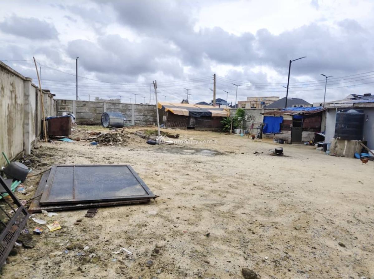 a Plot of Solid/dry, Fully Fenced Land with Self-contained Apartment,, Atlantic View Estate, New Road, Opposite Chevron, Lekki, Lagos, Residential Land for Sale