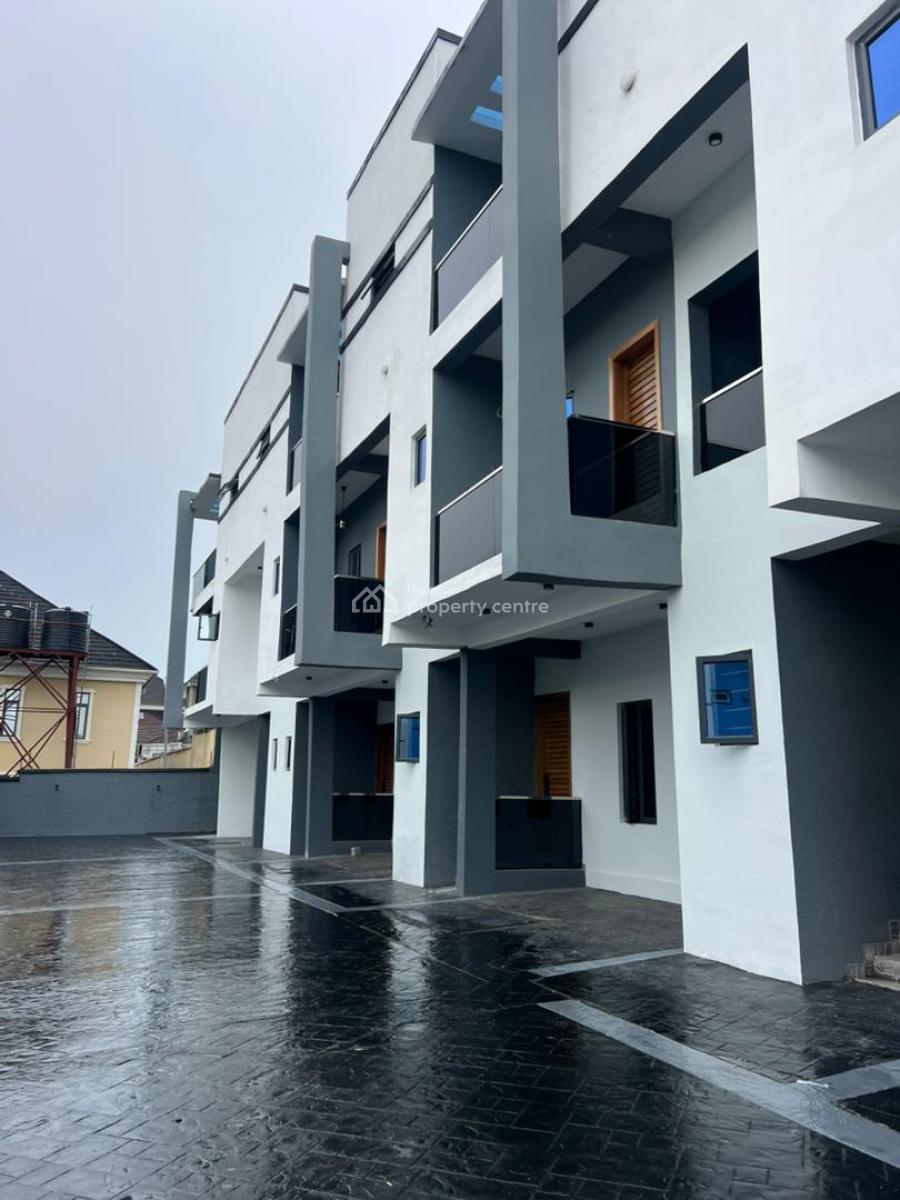 Newly Built 4 Bedroom Terrace Duplex with Bq and Security House, Agbaoku Estate, Opebi, Ikeja, Lagos, Flat / Apartment for Sale