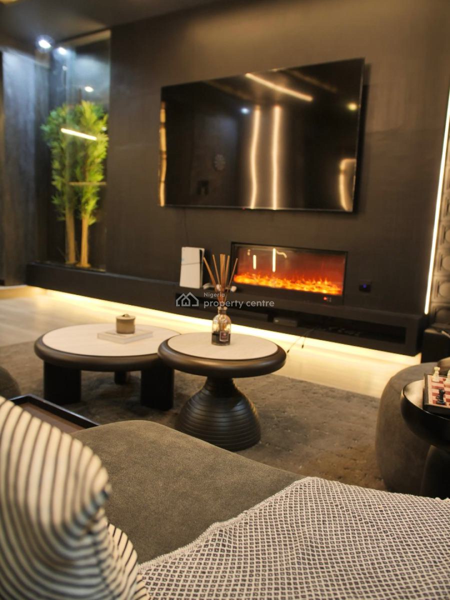 Noir Luxe Dark Themed Luxury 1 Bedroom Apartment, Sandton Skye, Lekki, Lagos, Mini Flat (room and Parlour) Short Let