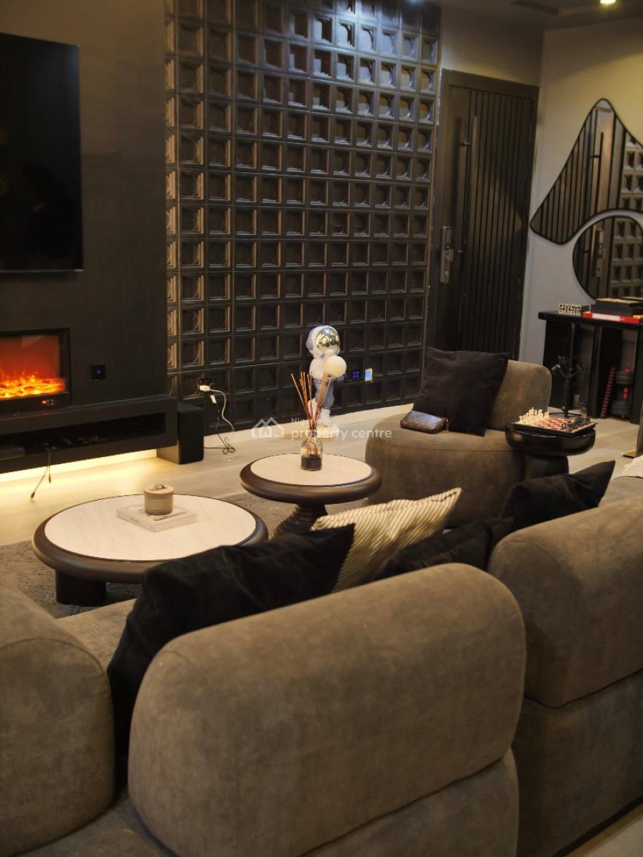 Noir Luxe Dark Themed Luxury 1 Bedroom Apartment, Sandton Skye, Lekki, Lagos, Mini Flat (room and Parlour) Short Let