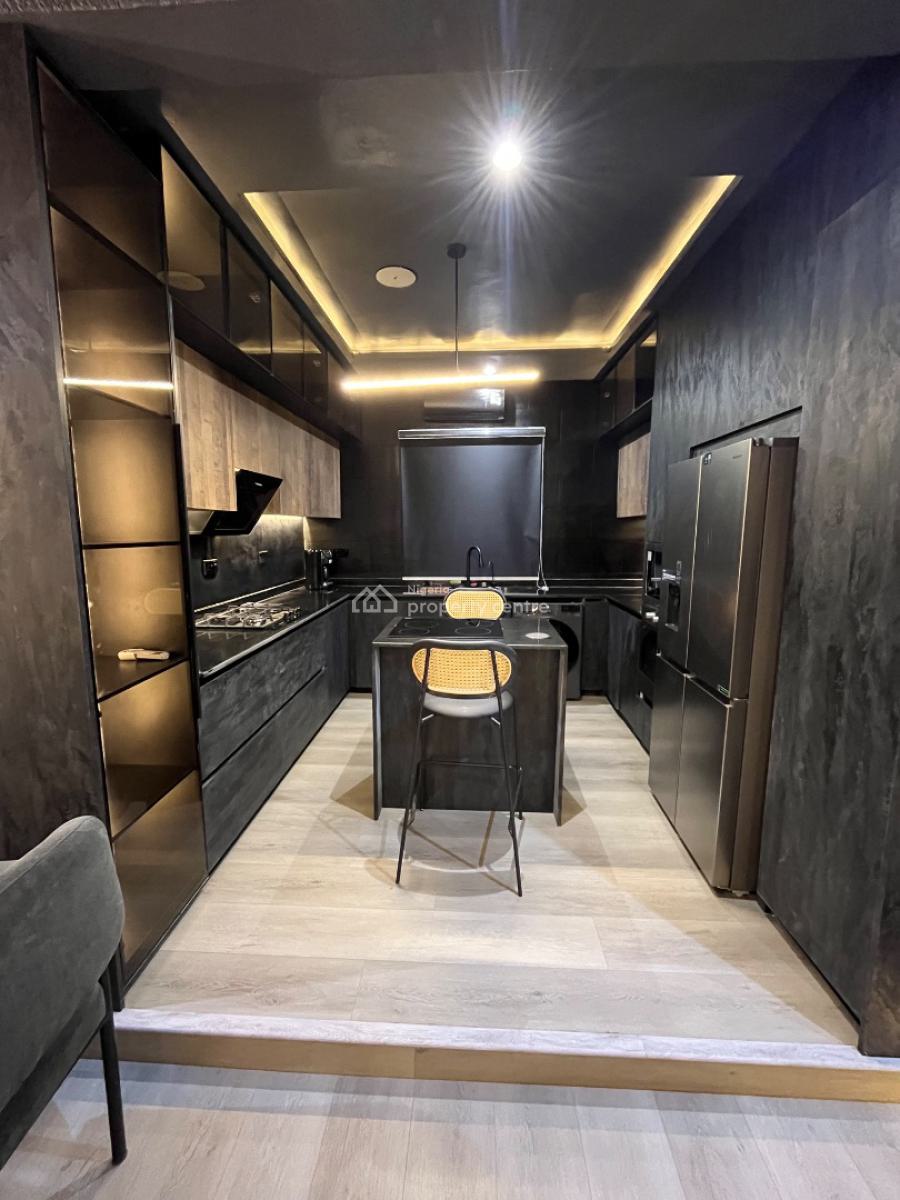 Noir Luxe Dark Themed Luxury 1 Bedroom Apartment, Sandton Skye, Lekki, Lagos, Mini Flat (room and Parlour) Short Let