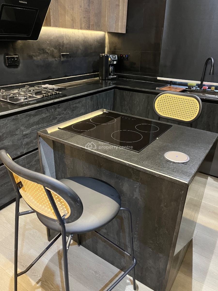 Noir Luxe Dark Themed Luxury 1 Bedroom Apartment, Sandton Skye, Lekki, Lagos, Mini Flat (room and Parlour) Short Let