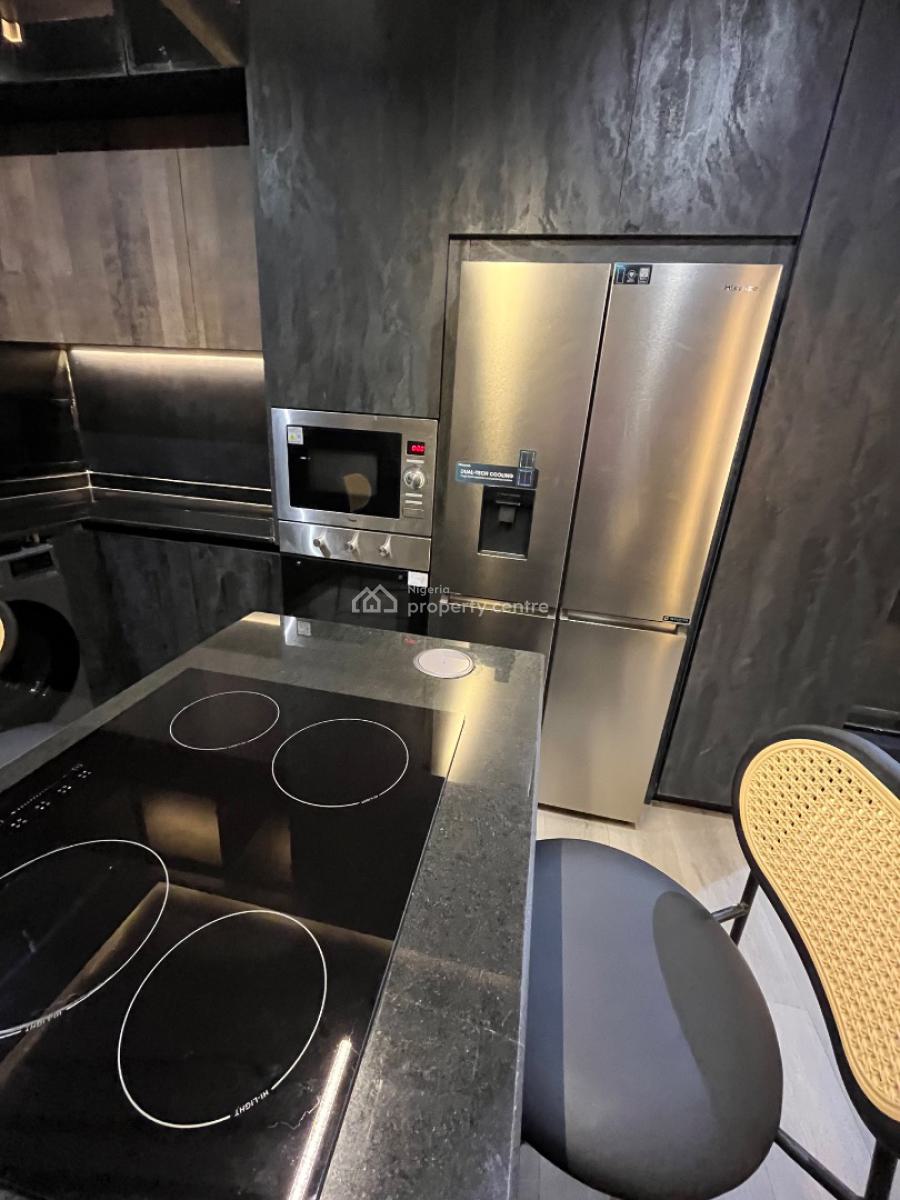 Noir Luxe Dark Themed Luxury 1 Bedroom Apartment, Sandton Skye, Lekki, Lagos, Mini Flat (room and Parlour) Short Let