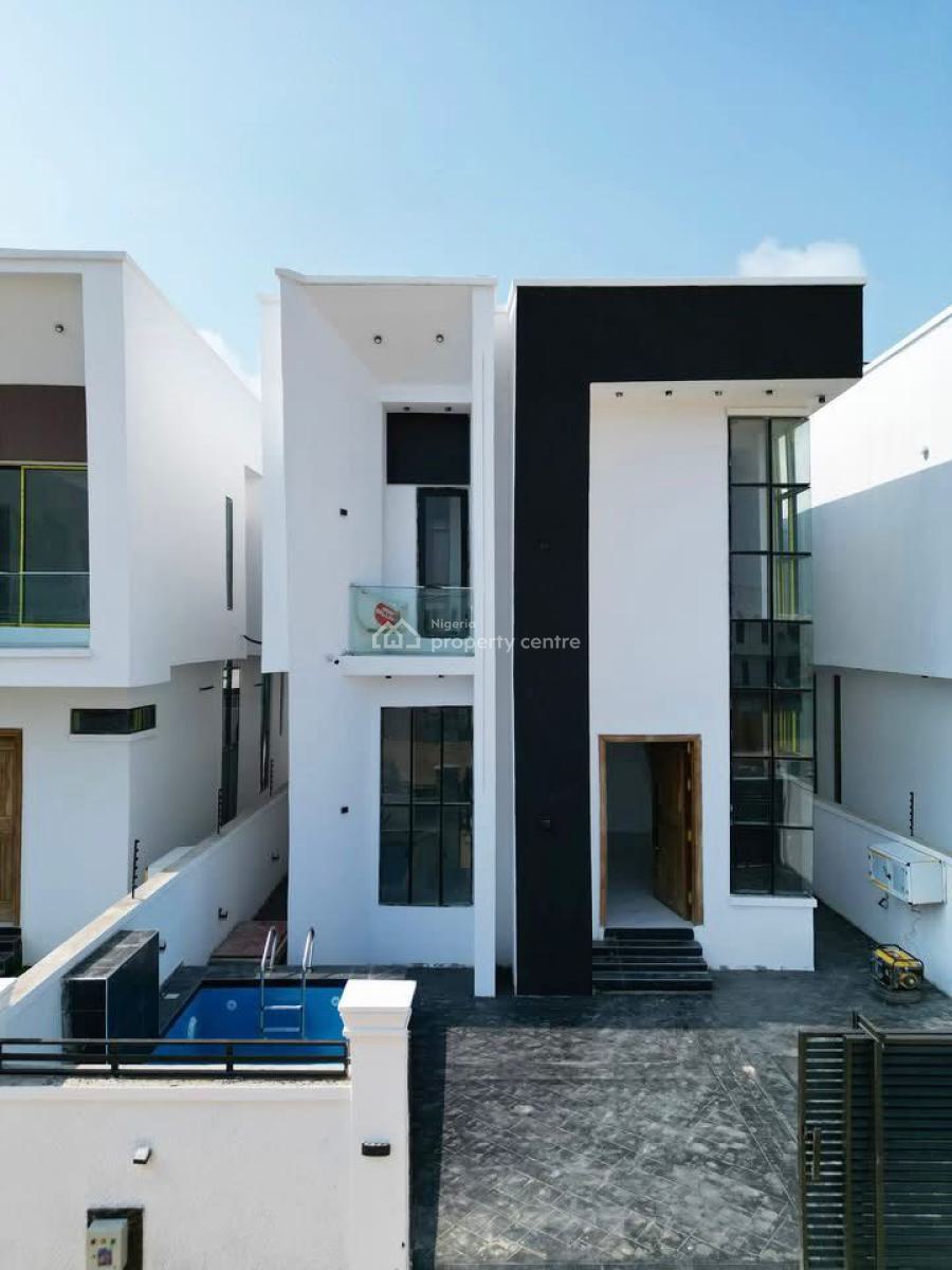 Smart Luxury 4 Bedroom Duplex with Swimming Pool and Bq, Chevron, Lekki, Lagos, Detached Duplex for Sale