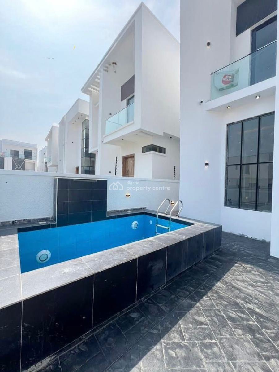 Smart Luxury 4 Bedroom Duplex with Swimming Pool and Bq, Chevron, Lekki, Lagos, Detached Duplex for Sale