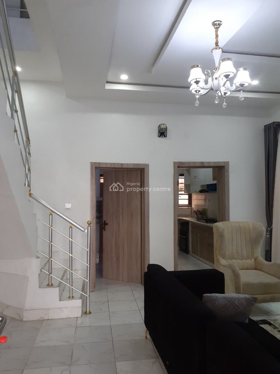 Lovely Fully Furnished 4 Bedroom Terrace Duplex, 24hrs Light, Inverter, Ikota Villa Estate, Ikota, Lekki, Lagos, Terraced Duplex for Rent