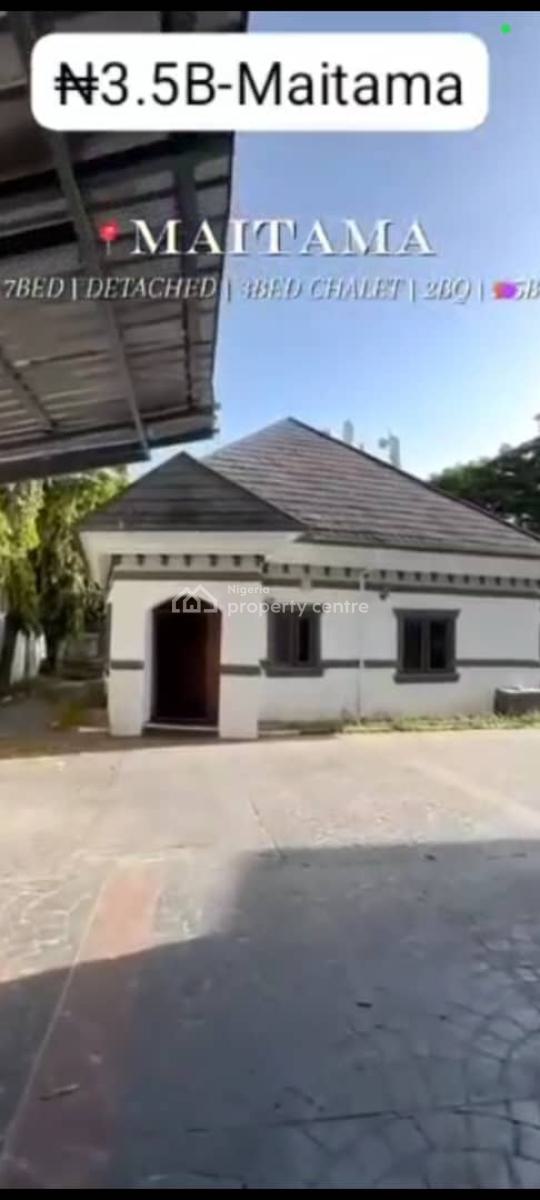 Furnished 5 Bedrooms Fully Detached Duplex, Aso Drive, Maitama District, Abuja, Detached Duplex for Sale