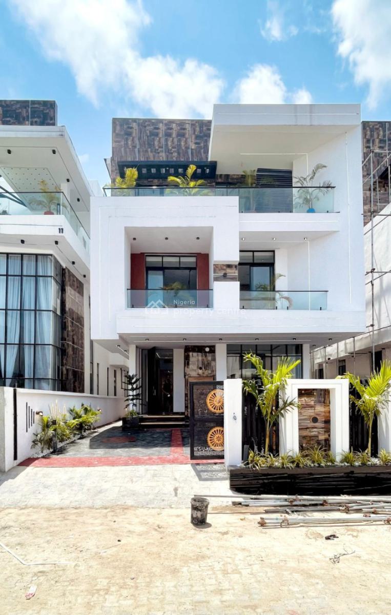 Luxurious 6bedrooms Detached Mansion, Chevron, Lekki Phase 2, Lekki, Lagos, Terraced Duplex for Sale