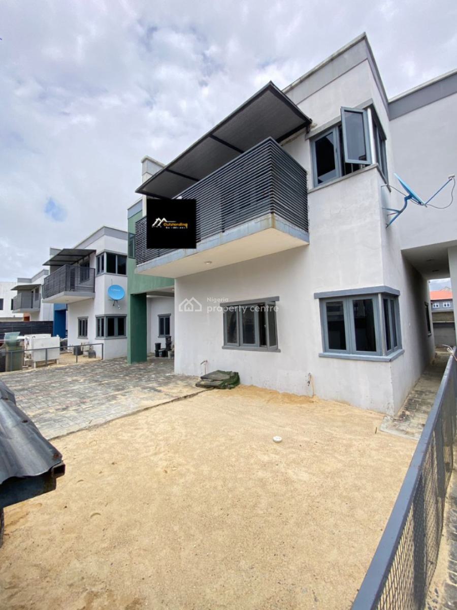 Spacious 4 Bedroom Terrace Duplex with Its Own Compound and a Room Bq, Ologolo, Ologolo, Lekki, Lagos, Terraced Duplex for Sale