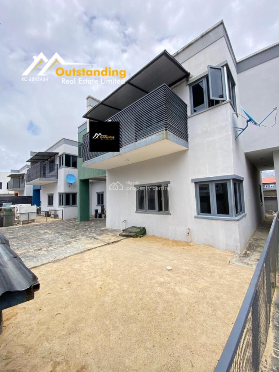 Spacious 4 Bedroom Terrace Duplex with Its Own Compound and a Room Bq, Ologolo, Ologolo, Lekki, Lagos, Terraced Duplex for Sale