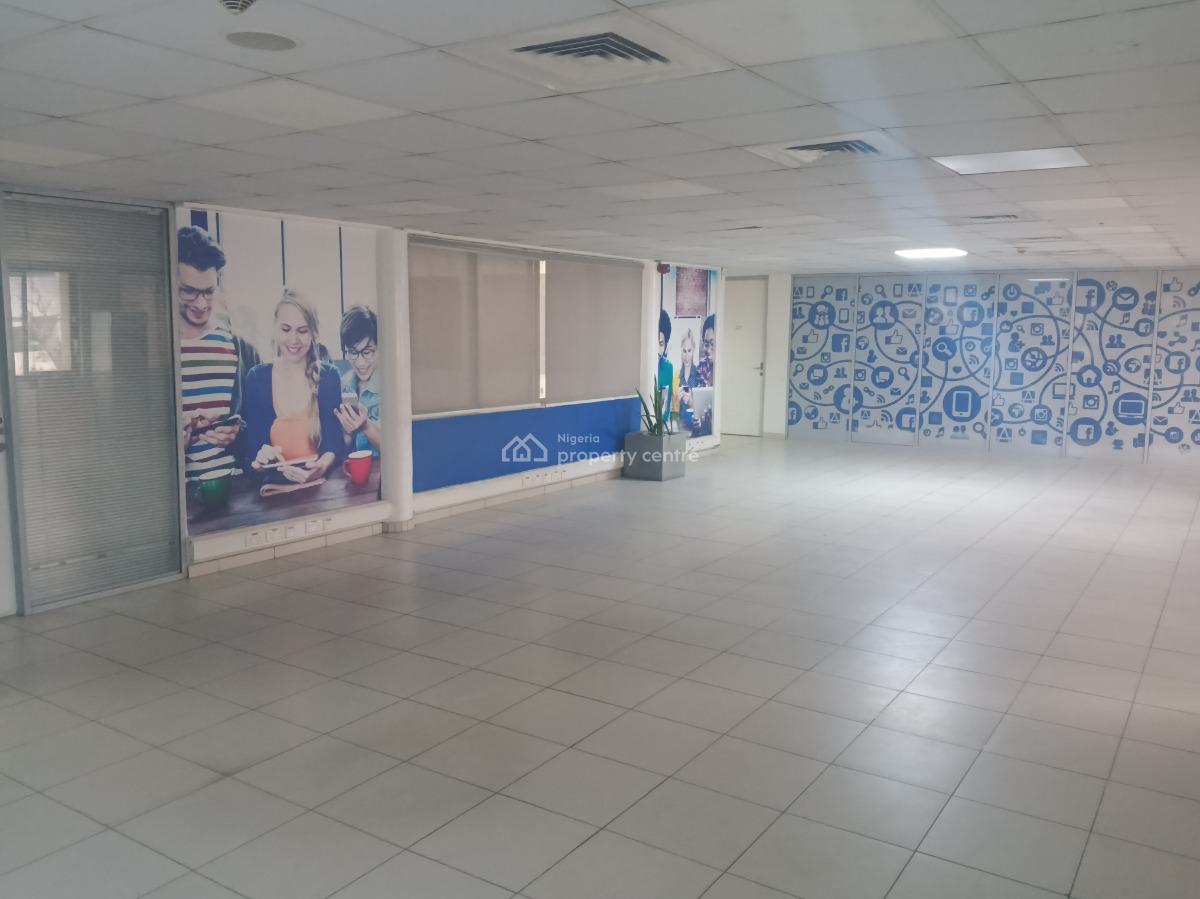 400 Sq Mts Open Plan Office Space in a Grade B Serviced Office Complex, Ajose Adeogun Street, Victoria Island Extension, Victoria Island (vi), Lagos, Office Space for Rent