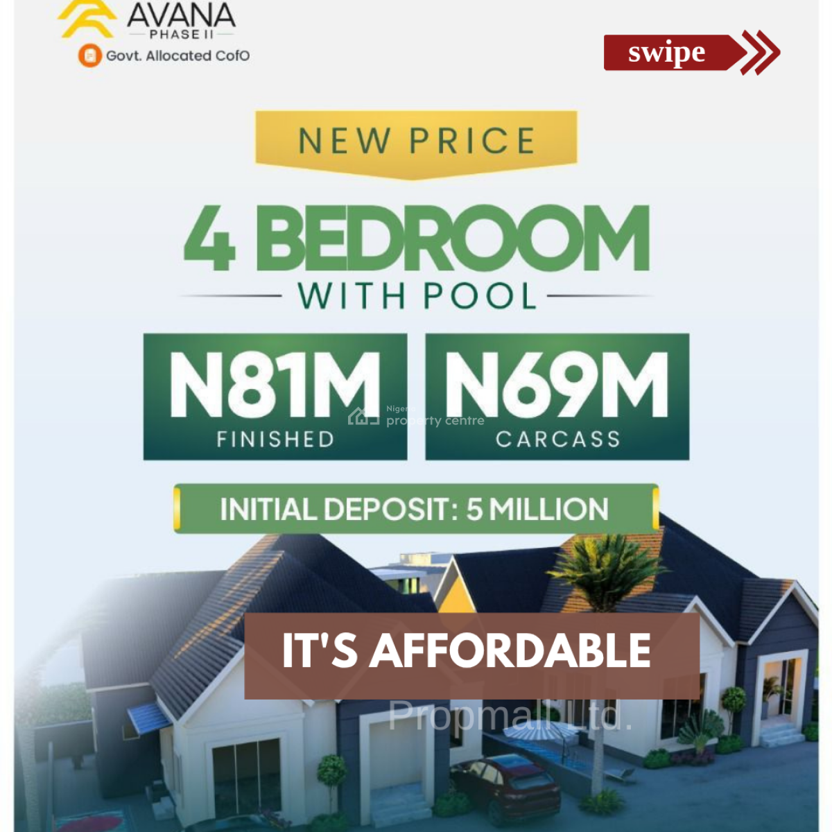 Lekki Avana Phase 2, Eleranigbe, Ibeju Lekki, Lagos, Detached Bungalow for Sale