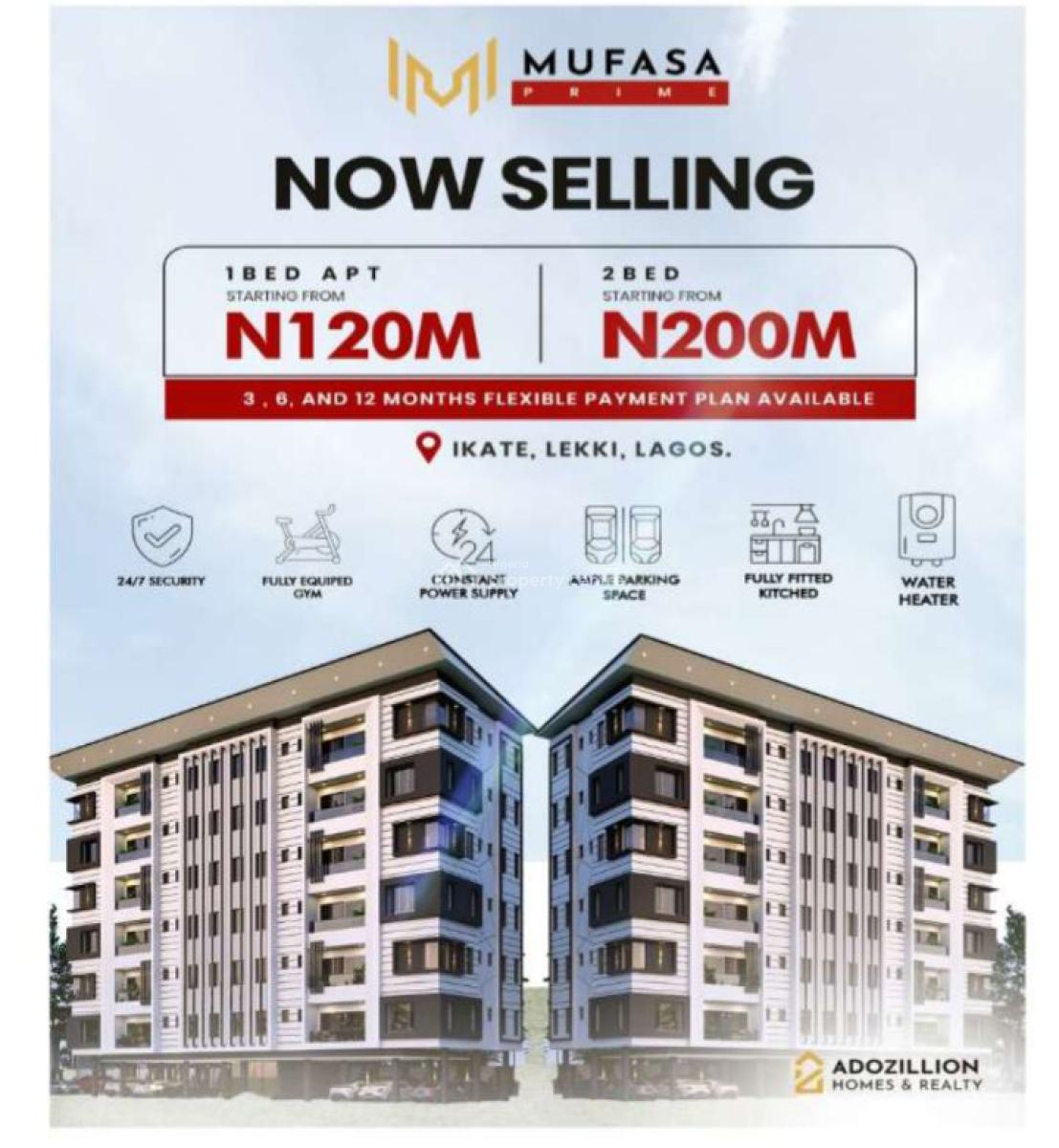 Luxury 2 Bedroom Apartment with Flexible Plans, Ikate, Lekki, Lagos, Flat / Apartment for Sale