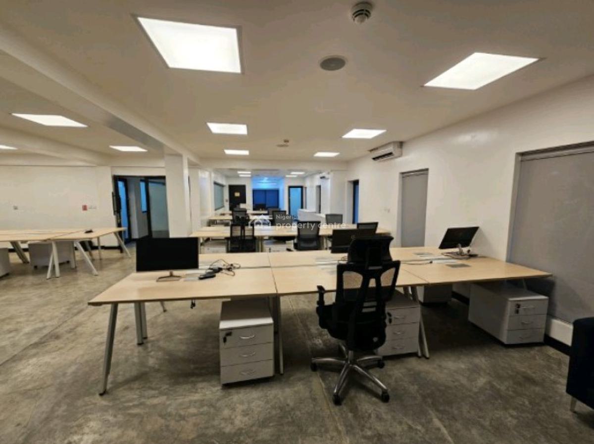 Corporate-ready 30-man Office with It & Security Support -- Vi, Vi, Victoria Island (vi), Lagos, Office Space for Rent