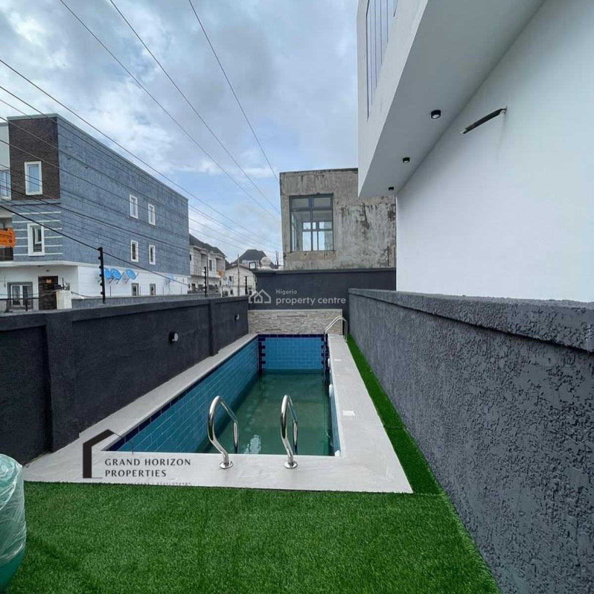 Lovely 4 Bedroom Terrace Duplex with Bq and Swimming Pool, Osapa, Lekki, Lagos, Terraced Duplex for Sale