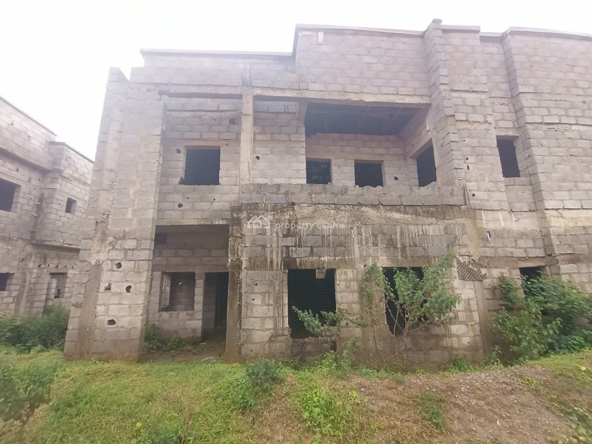 Carcass 4 Bedroom Semi Detached Duplex with Bq, Naf Ville Estate, Idu Industrial, Abuja, Semi-detached Duplex for Sale