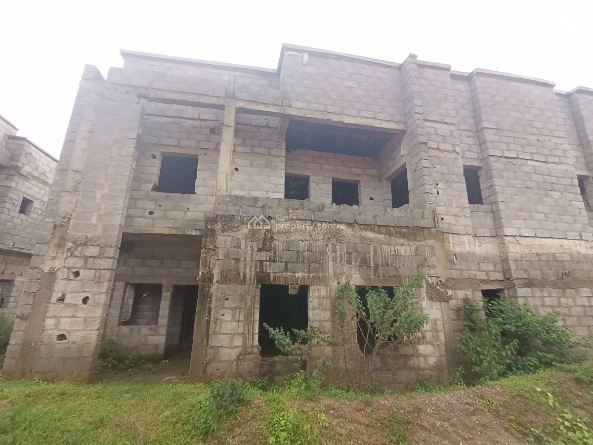 Carcass 4 Bedroom Semi Detached Duplex with Bq, Naf Ville Estate, Idu Industrial, Abuja, Semi-detached Duplex for Sale