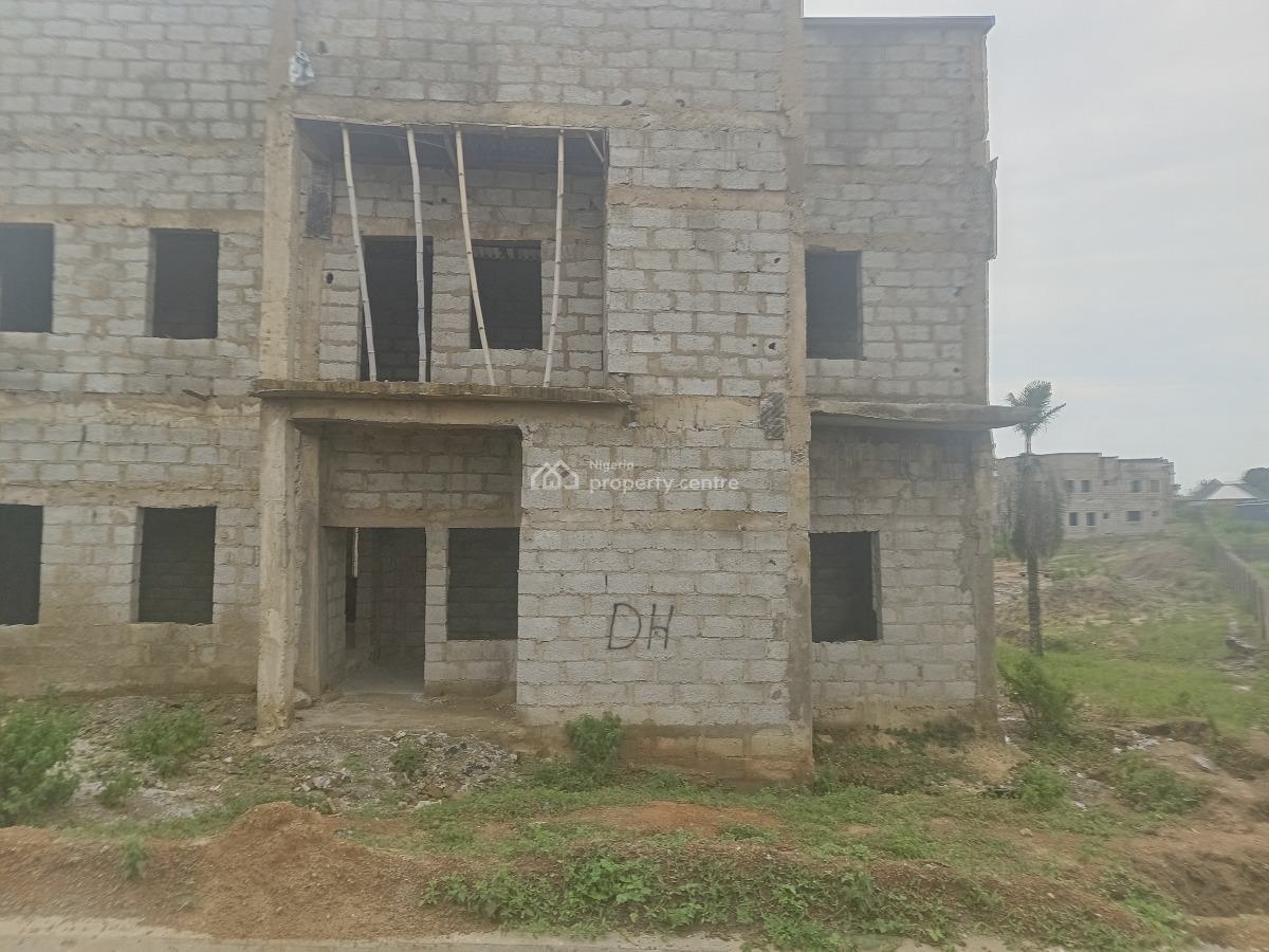 Carcass 4 Bedroom Detached Duplex with Bq, Naf Ville Estate, Idu Industrial, Abuja, House for Sale