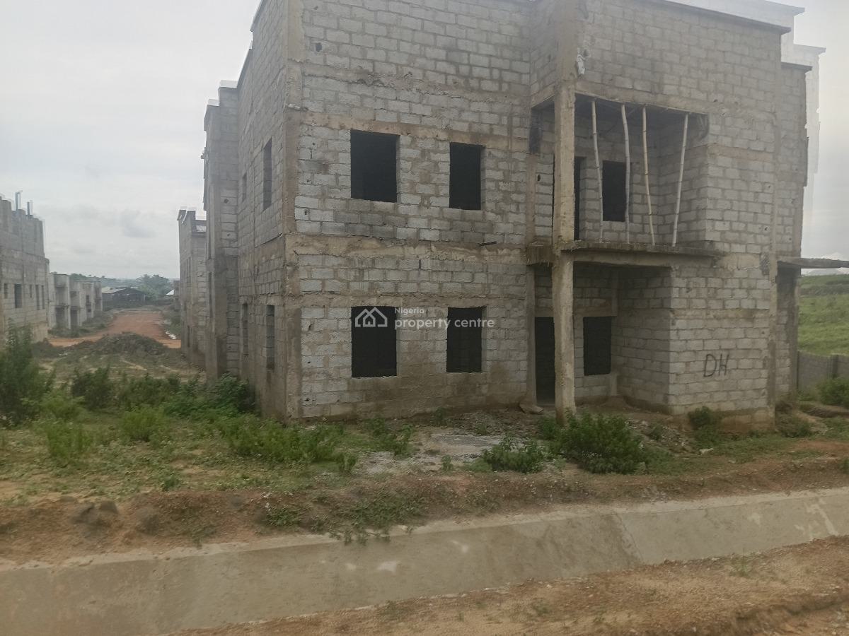 Carcass 4 Bedroom Detached Duplex with Bq, Naf Ville Estate, Idu Industrial, Abuja, House for Sale