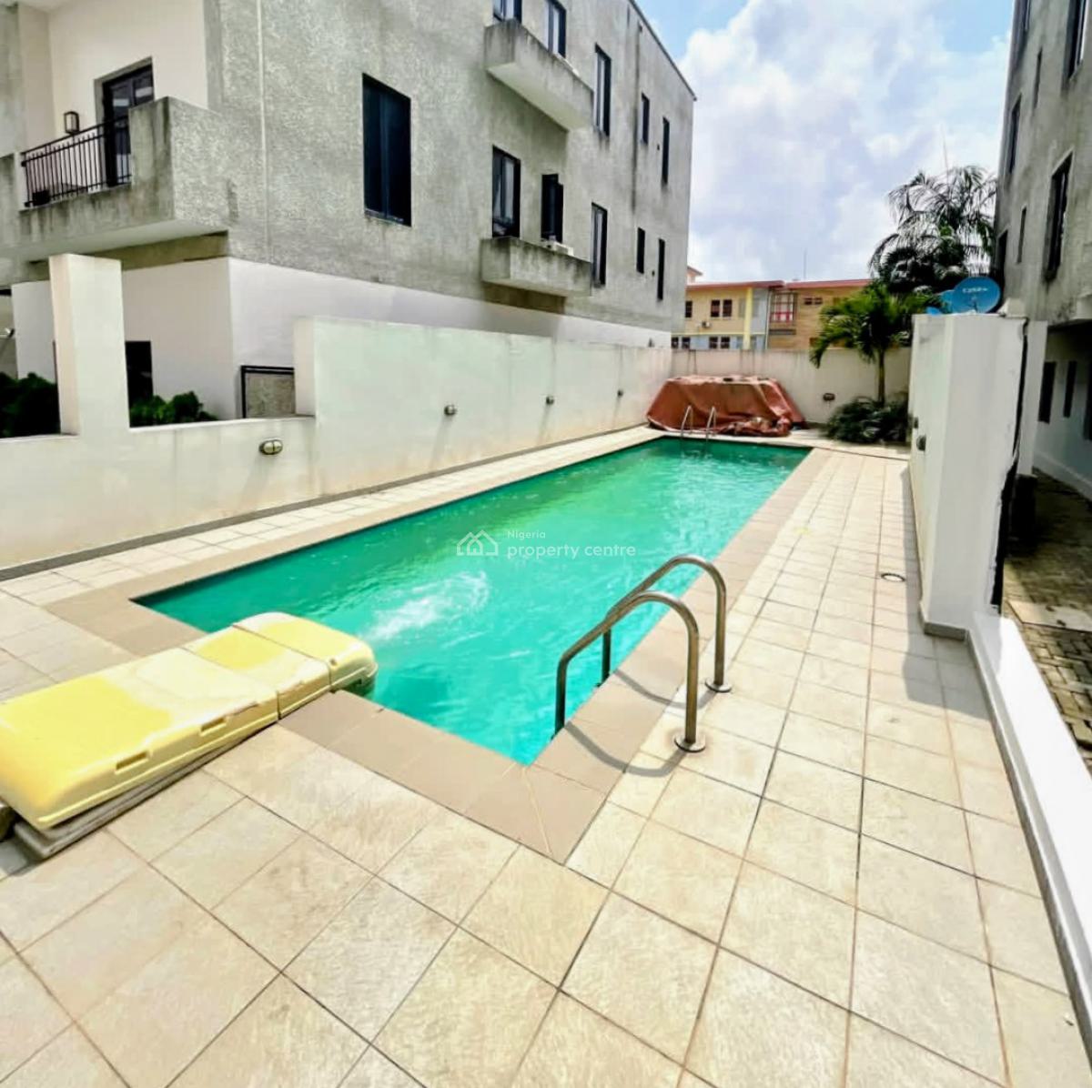 Unfurnished Service 4 Bedroom Terrace Duplex, Osborne Foreshore Estate By Wre, Osborne, Ikoyi, Lagos, Terraced Duplex for Rent