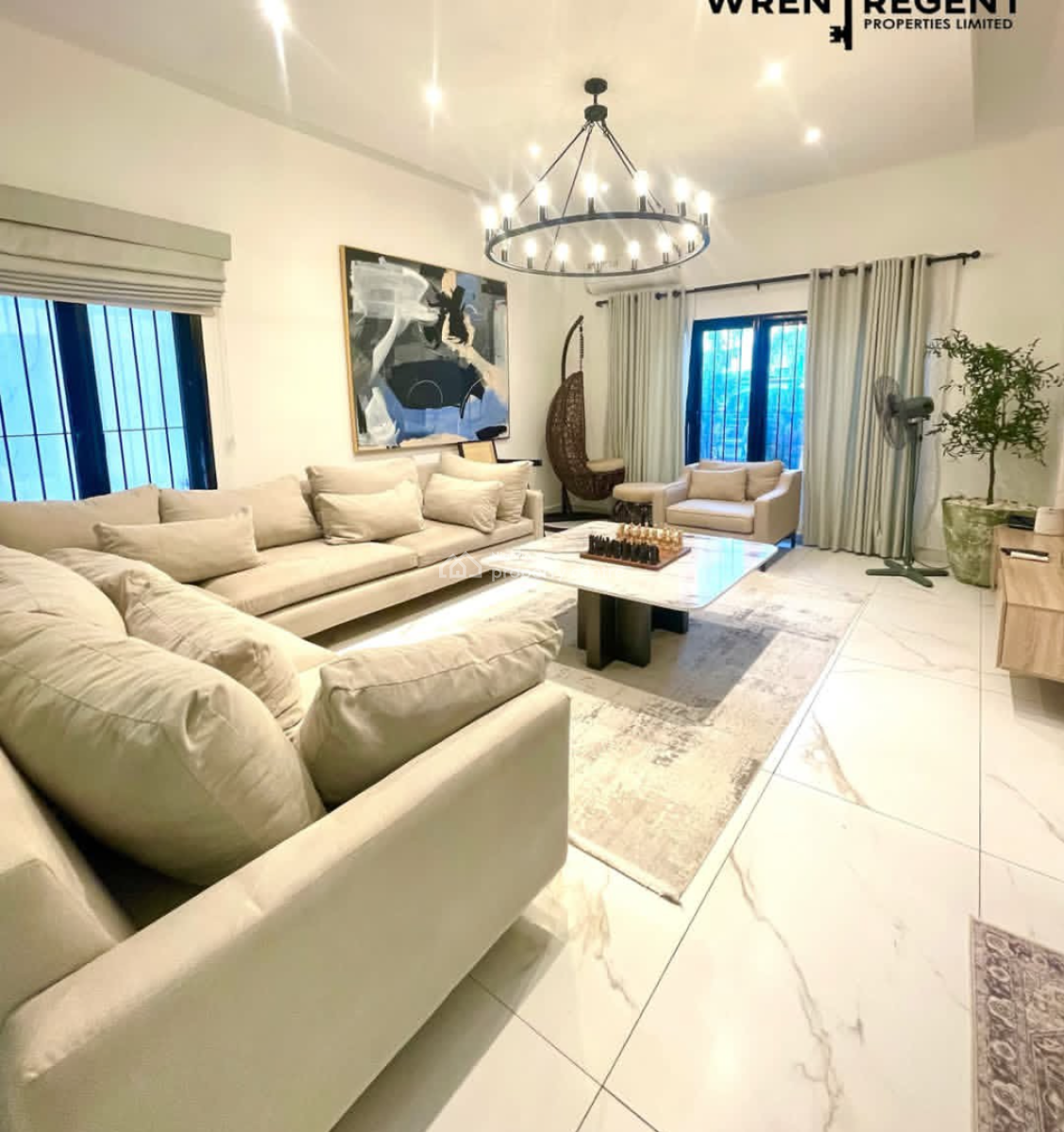 Unfurnished Service 4 Bedroom Terrace Duplex, Osborne Foreshore Estate By Wre, Osborne, Ikoyi, Lagos, Terraced Duplex for Rent