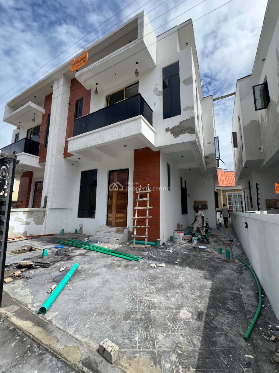 Exquisitely Built 4 Bedrooms Luxury  Semi Detached Home with a Bq, Sangotedo, Ajah, Lagos, Semi-detached Duplex for Sale