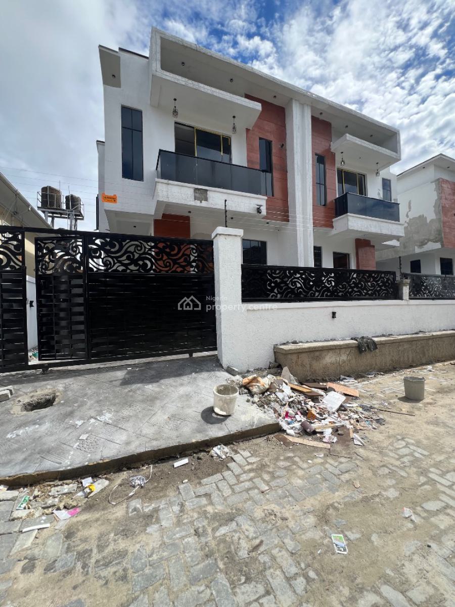 Exquisitely Built 4 Bedrooms Luxury  Semi Detached Home with a Bq, Sangotedo, Ajah, Lagos, Semi-detached Duplex for Sale