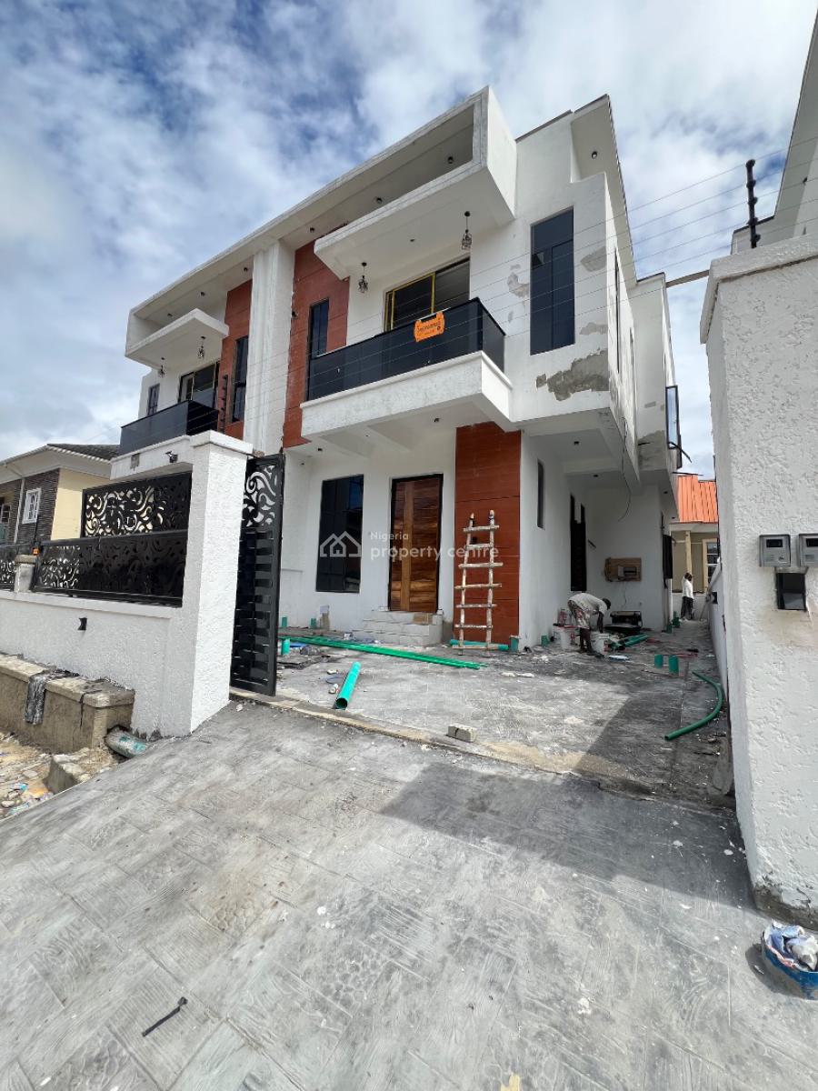 Exquisitely Built 4 Bedrooms Luxury  Semi Detached Home with a Bq, Sangotedo, Ajah, Lagos, Semi-detached Duplex for Sale