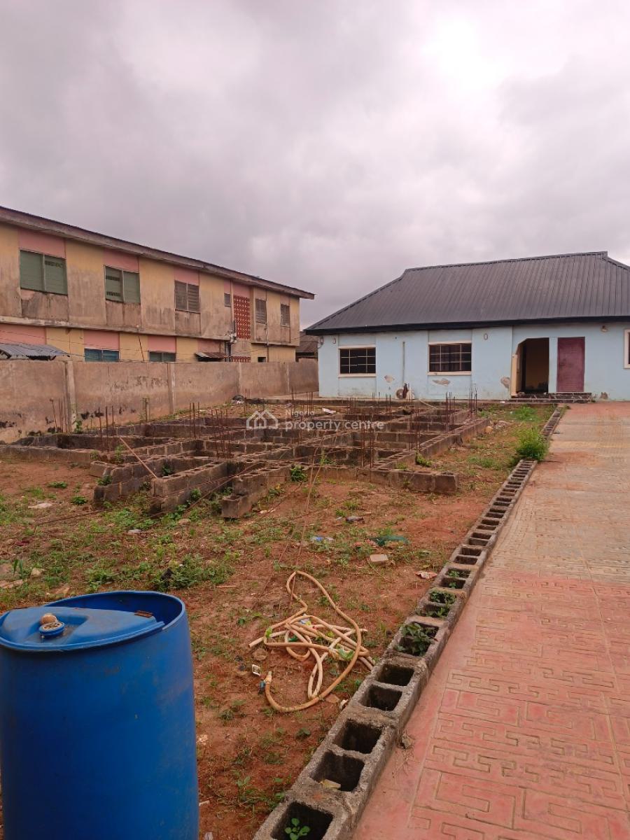 Block of 2 Flats on a Full Plot of Land Setback, Off Camp Davies Road, Ayobo, Lagos, Block of Flats for Sale