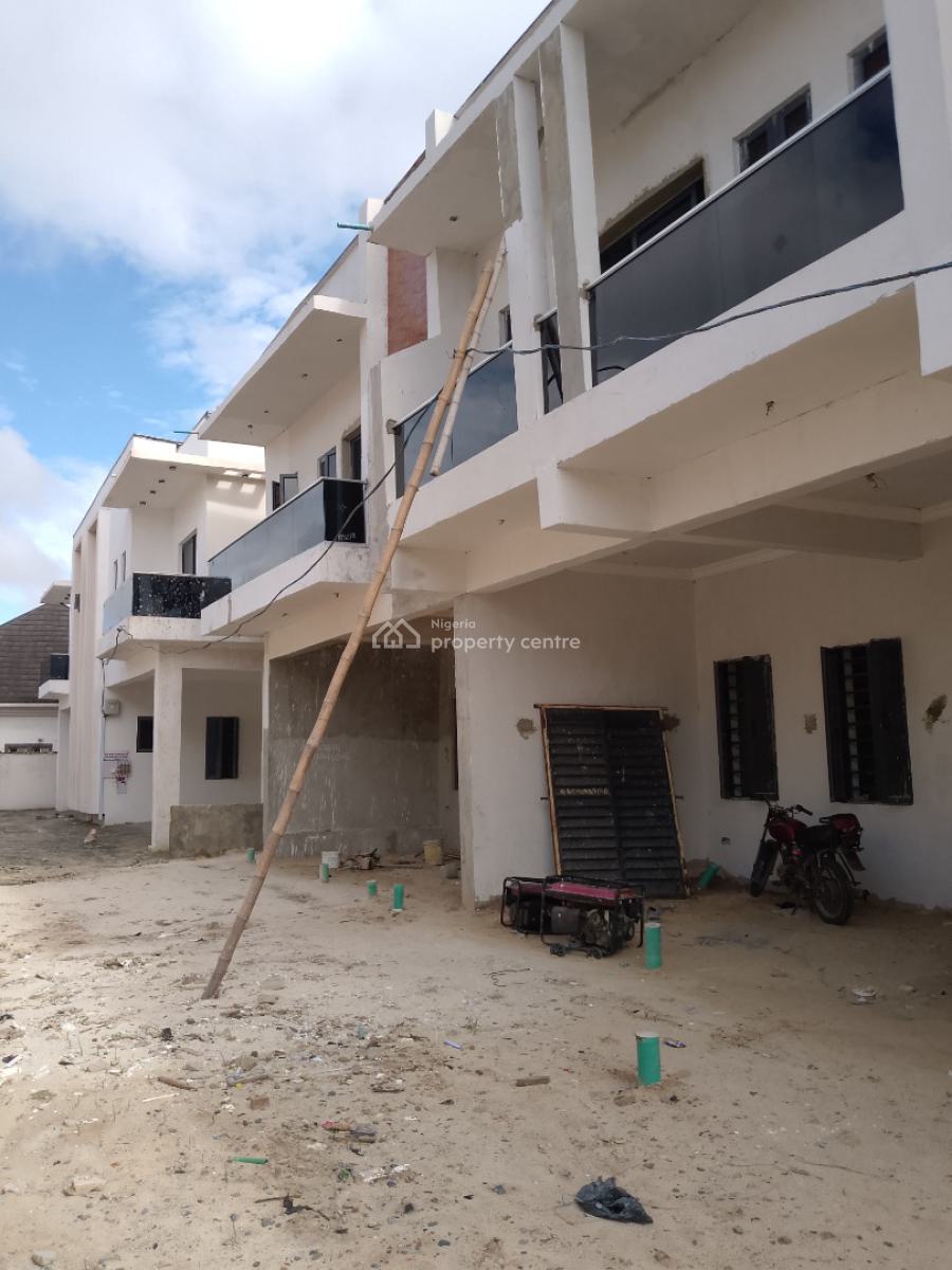 Massively New 4 Bedrooms Terrace Duplex with Bq, Homes Estate, Sangotedo, Ajah, Lagos, Terraced Duplex for Sale