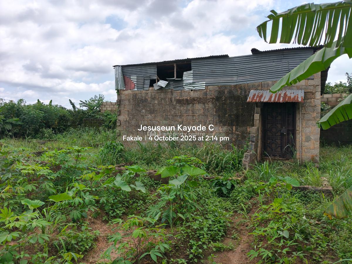 1 Bedroom Bungalow on Full Plot of Land and Foundation, Baba Dada Street By Baba Dada Junction Ilu Oloye, Maya, Ikorodu, Lagos, Detached Bungalow for Sale