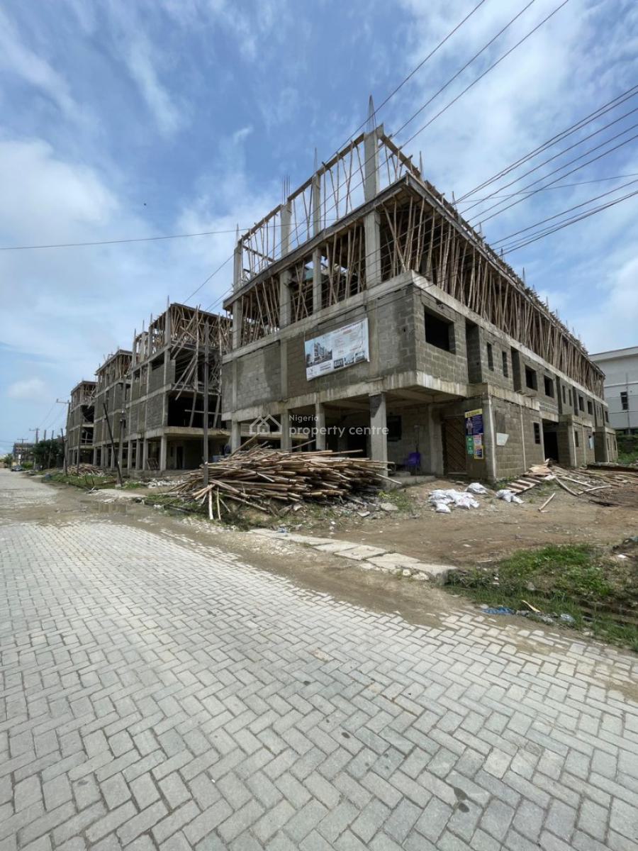 4 Bedrooms Terrace Duplex with Bq, Elegushi, Ikate, Lekki, Lagos, Terraced Duplex for Sale