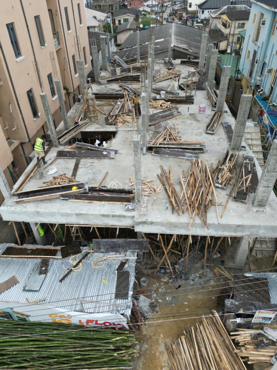 One Bedroom Off-plan Apartment Project Suitable for Investment, Shobande Street, Akoka, Yaba, Lagos, Block of Flats for Sale
