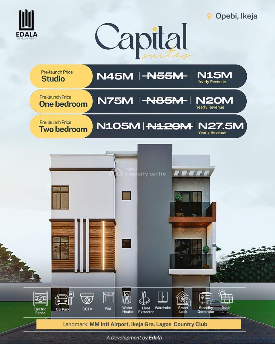 One Bedroom Off-plan Apartment Project Suitable for Investment, Ezekiel Street Off Toyin Street, Ikeja, Lagos, Block of Flats for Sale
